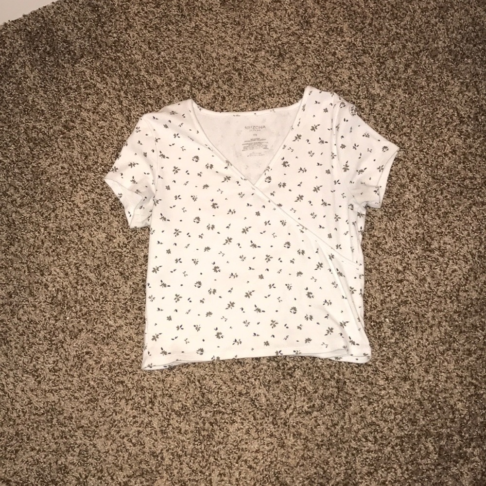 Crop Top with flowers on it